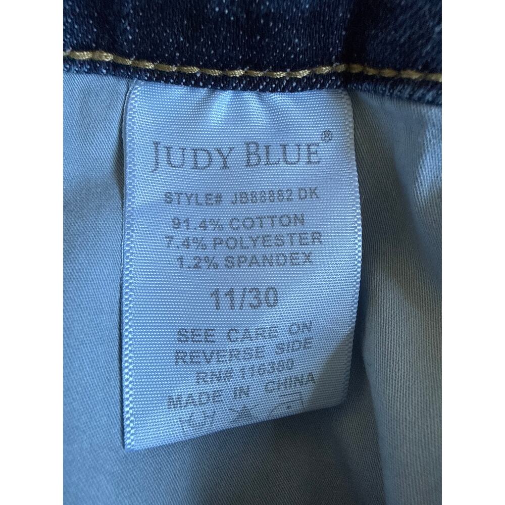 Judy Blue High Rise Tummy Control Flare Jeans Dark Wash 88882 Sz 11/30 EUC - Picture 10 of 11